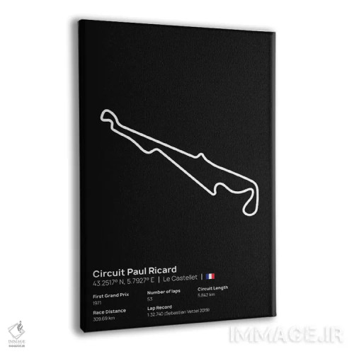 تابلو فرمول یک - پیست پل ریکارد اثر آویسیکس - نمای پرسپکتیو محصول