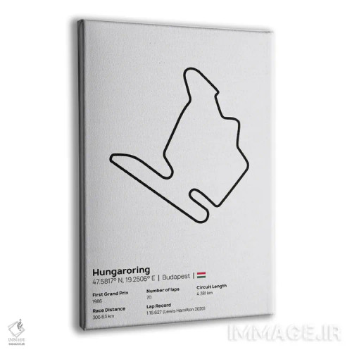 تابلو فرمول یک - پیست هونگارورینگ اثر آویسیکس - نمای پرسپکتیو محصول