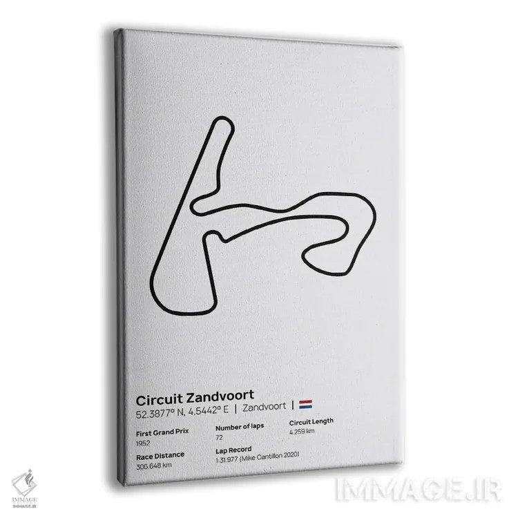 تابلو فرمول یک - پیست زاندفورت اثر آویسیکس - نمای پرسپکتیو محصول