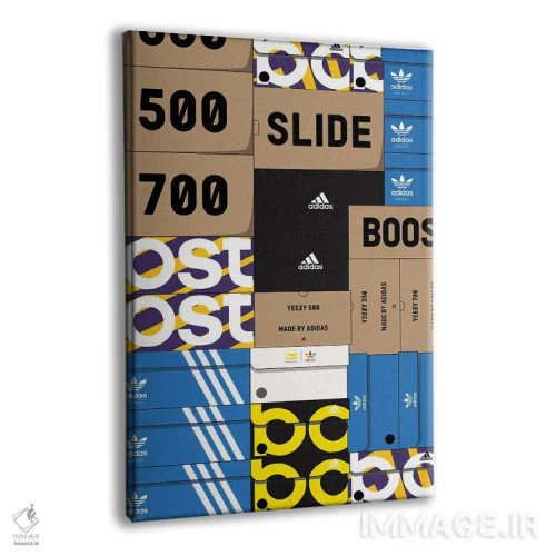 تابلو جعبه کتانی آدیداس اثر آویسیکس - نمای پرسپکتیو محصول