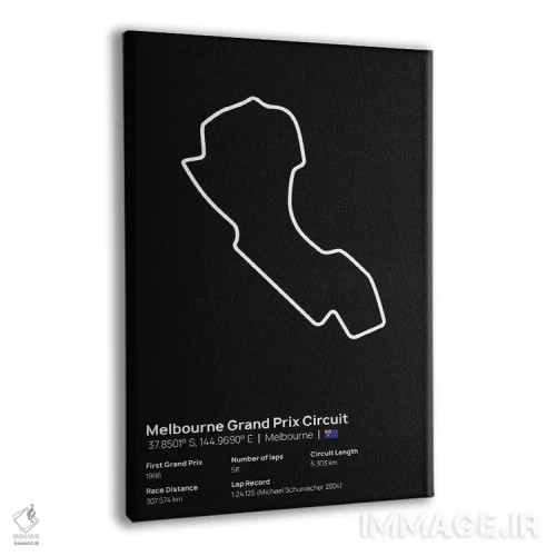 تابلو فرمول یک - پیست جایزه بزرگ ملبورن اثر آویسیکس - نمای پرسپکتیو محصول
