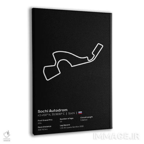 تابلو فرمول یک - اتودروم سوچی اثر آویسیکس - نمای پرسپکتیو محصول