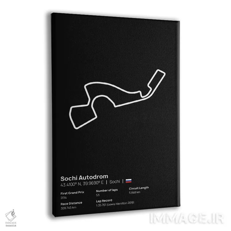 تابلو فرمول یک - اتودروم سوچی اثر آویسیکس - نمای پرسپکتیو محصول
