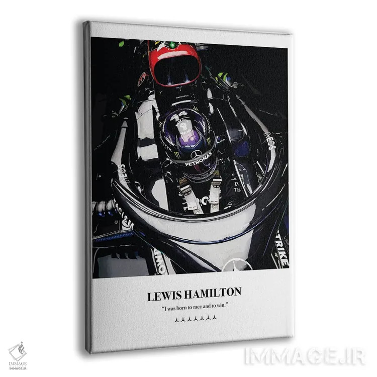تابلو کابین لوئیس همیلتون (فرمول یک) اثر آویسیکس - نمای پرسپکتیو محصول