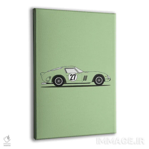 تابلو فراری ۲۵۰ GTO (نسخه سبز) اثر آویسیکس - نمای پرسپکتیو محصول
