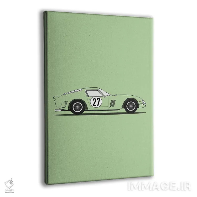 تابلو فراری ۲۵۰ GTO (نسخه سبز) اثر آویسیکس - نمای پرسپکتیو محصول