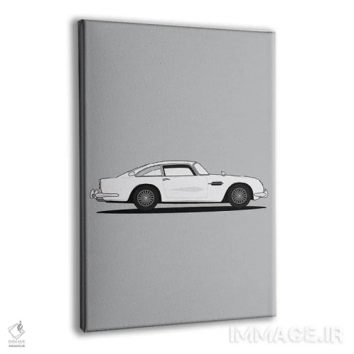 تابلو آستون مارتین DB5 (نسخه نقرهای) اثر آویسیکس - نمای پرسپکتیو محصول