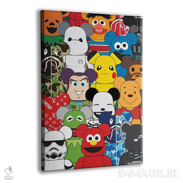 تابلو خانواده بیربریک (فیگور کلکسیونی) اثر آویسیکس - نمای پرسپکتیو محصول