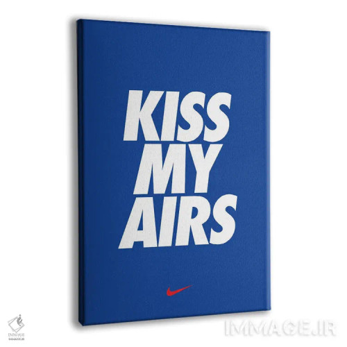 تابلو کیس مای ایرز (آبی) (شعار تبلیغاتی نایک) اثر آویسیکس - نمای پرسپکتیو محصول