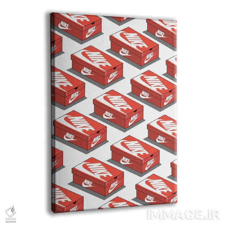 تابلو جعبه کفش نایک اثر آویسیکس - نمای پرسپکتیو محصول