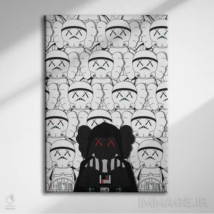 تابلو ستاره کاوز (هنر معاصر) اثر آویسیکس - نمای روبهرو روی دیوار