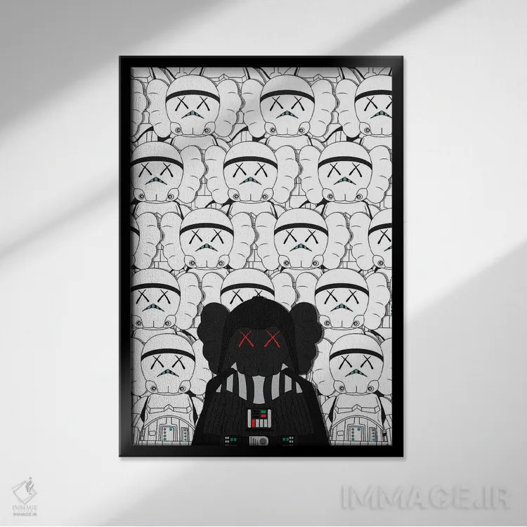 تابلو ستاره کاوز (هنر معاصر) اثر آویسیکس - نمای قابدار مشکی