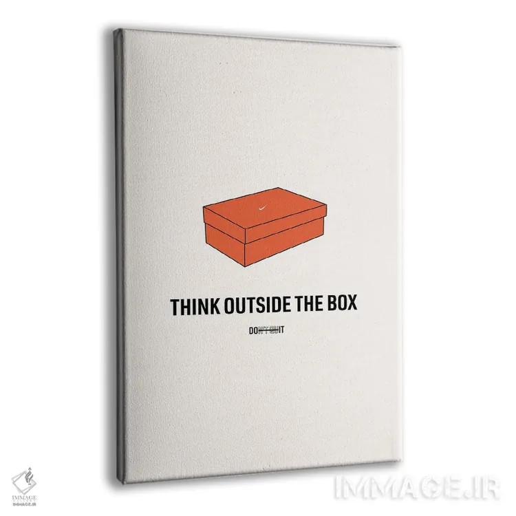 تابلو خارج از چارچوب فکر کن اثر آویسیکس - نمای پرسپکتیو محصول