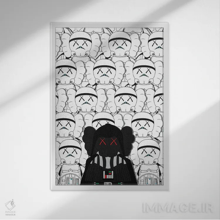 تابلو ستاره کاوز (هنر معاصر) اثر آویسیکس - نمای قابدار سفید