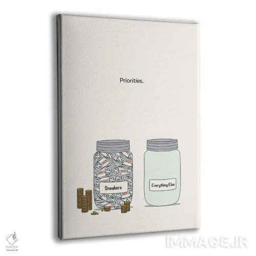 تابلو سرمایه کتانی اثر آویسیکس - نمای پرسپکتیو محصول