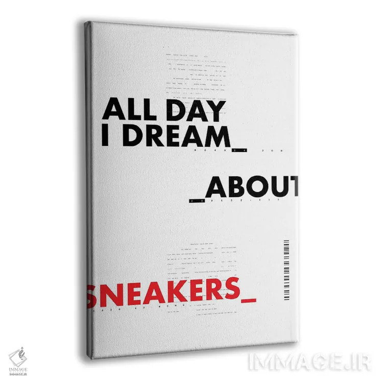 تابلو تمام روز رؤیای کتانیها را دارم II اثر آویسیکس - نمای پرسپکتیو محصول