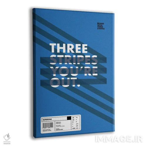 تابلو خطوط راهراه اثر آویسیکس - نمای پرسپکتیو محصول