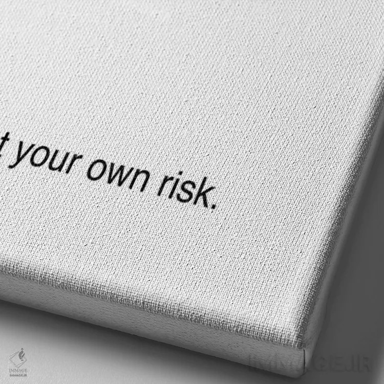 تابلو علامت هشدار اثر آویسیکس - نمای نزدیک بافت بوم