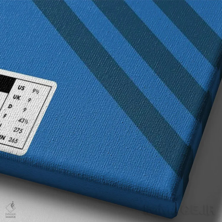 تابلو خطوط راهراه اثر آویسیکس - نمای نزدیک بافت بوم