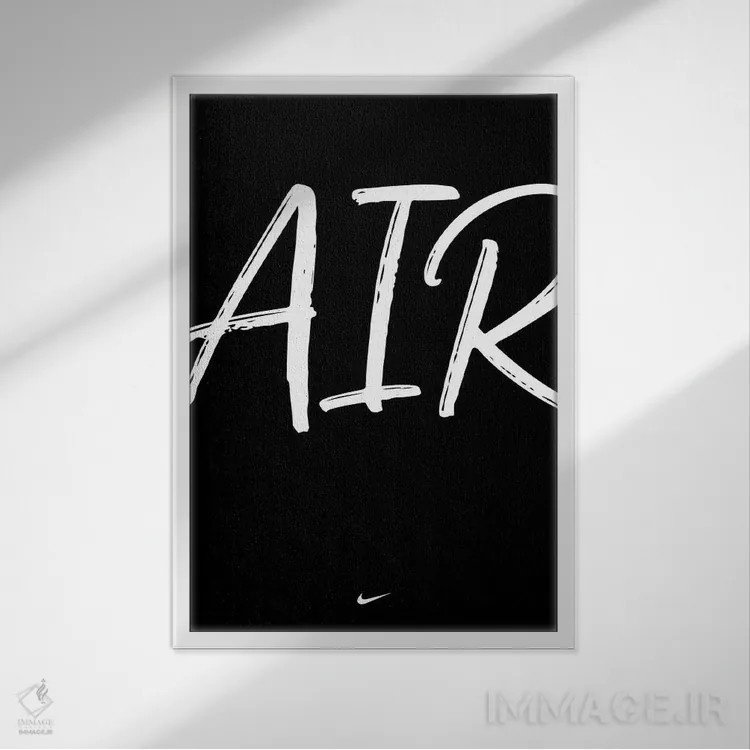 تابلو هوا (AIR) اثر آویسیکس - نمای قابدار سفید