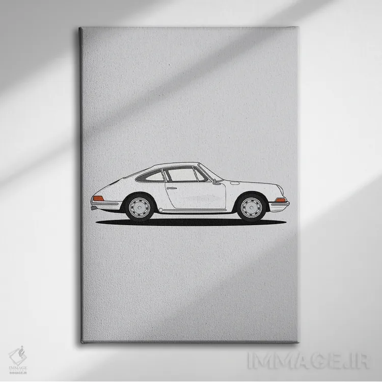 تابلو پورشه ۹۱۱-۹۰۱ اثر آویسیکس - نمای روبهرو روی دیوار