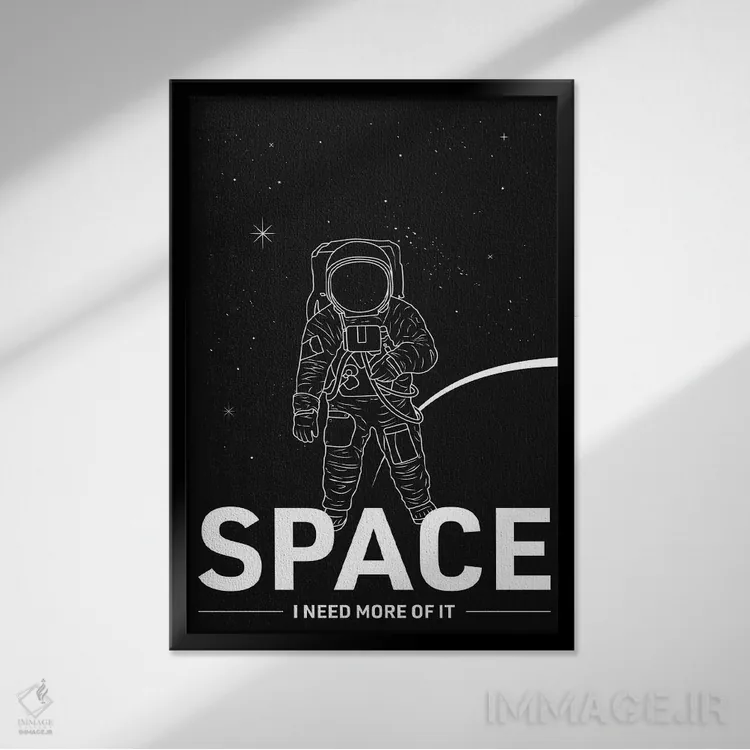 تابلو به من فضای بیشتری بده اثر آویسیکس - نمای قابدار مشکی