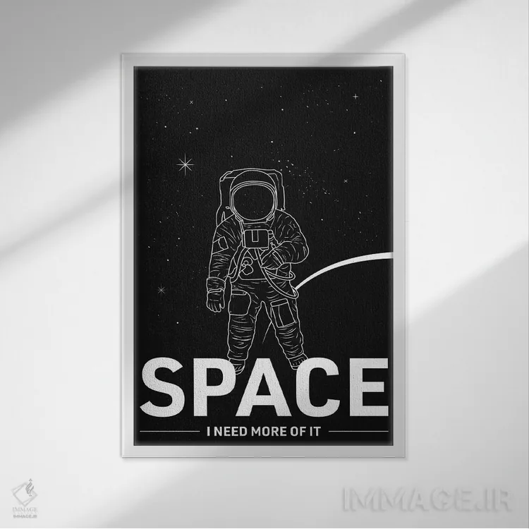 تابلو به من فضای بیشتری بده اثر آویسیکس - نمای قابدار سفید