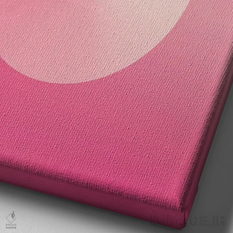 تابلو پسزمینهٔ گرباورها S شکل (صورتی) اثر آویسیکس - نمای نزدیک بافت بوم