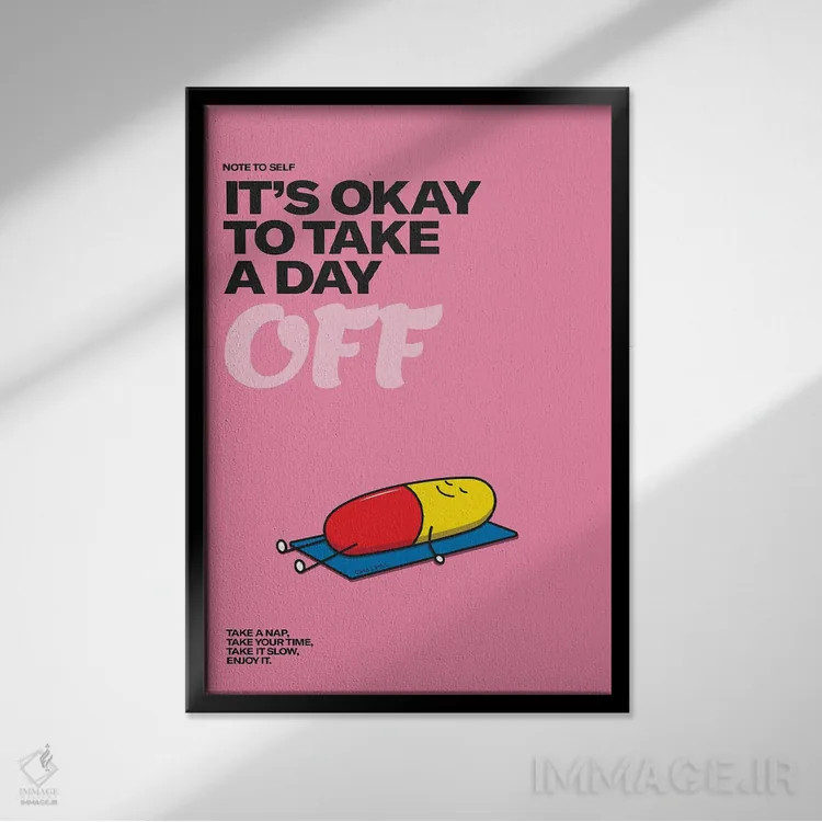 تابلو قرص آرامبخش اثر آویسیکس - نمای قابدار مشکی