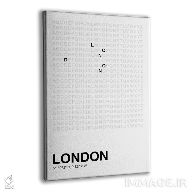 تابلو لندن (سفید) اثر آویسیکس - نمای پرسپکتیو محصول