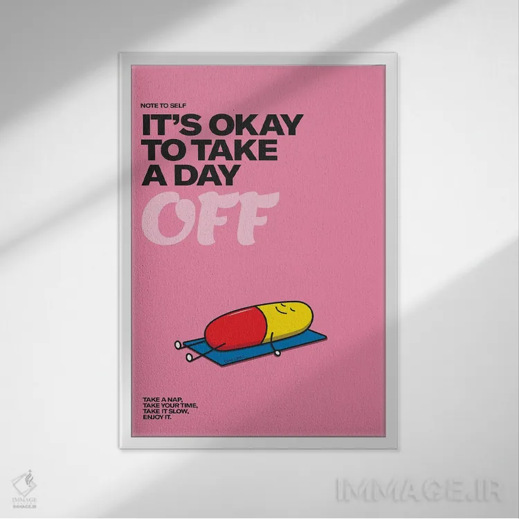 تابلو قرص آرامبخش اثر آویسیکس - نمای قابدار سفید