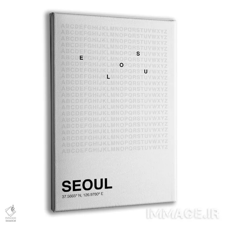 تابلو سئول (سفید) اثر آویسیکس - نمای پرسپکتیو محصول