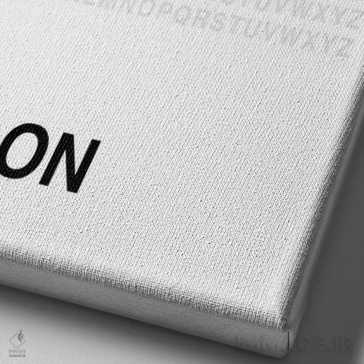 تابلو لندن (سفید) اثر آویسیکس - نمای نزدیک بافت بوم