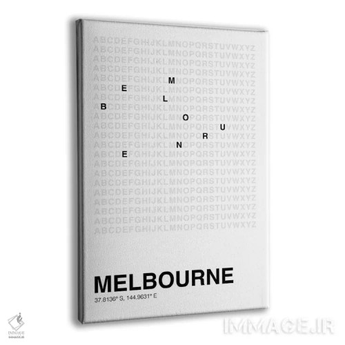 تابلو ملبورن (سفید) اثر آویسیکس - نمای پرسپکتیو محصول