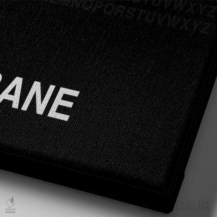 تابلو بریزبین (مشکی) اثر آویسیکس - نمای نزدیک بافت بوم