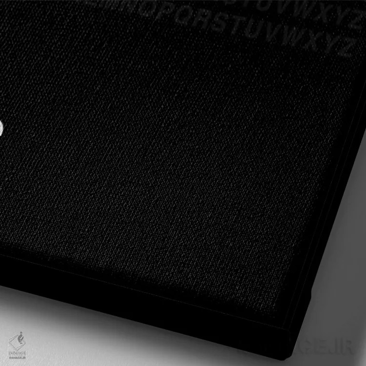 تابلو پاریس (مشکی) اثر آویسیکس - نمای نزدیک بافت بوم