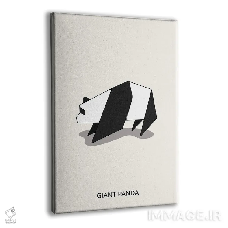 تابلو پاندای اریگامی اثر آویسیکس - نمای پرسپکتیو محصول