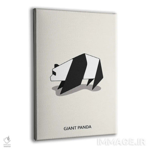 تابلو پاندای اریگامی اثر آویسیکس - نمای پرسپکتیو محصول