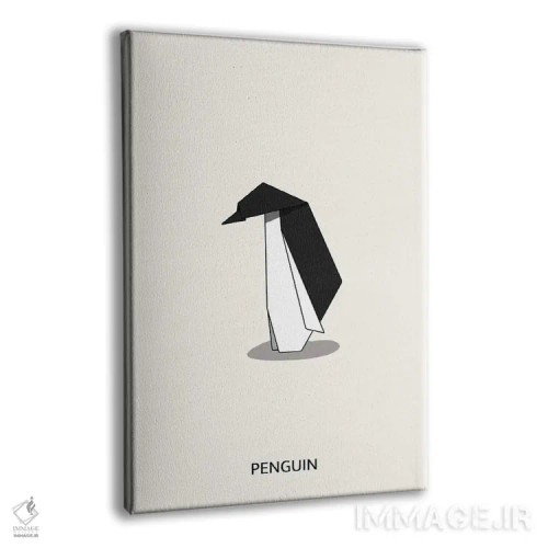 تابلو پنگوئن اریگامی اثر آویسیکس - نمای پرسپکتیو محصول
