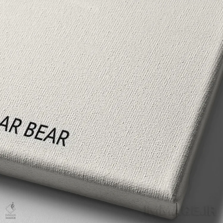 تابلو خرس قطبی اریگامی اثر آویسیکس - نمای نزدیک بافت بوم