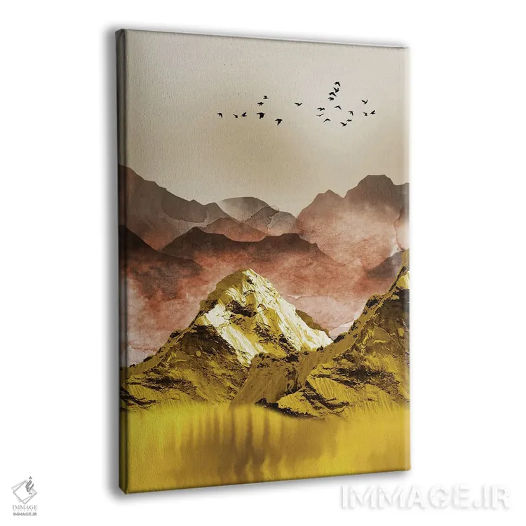 تابلو کوههای طلایی I اثر آرسی بسی - نمای پرسپکتیو محصول