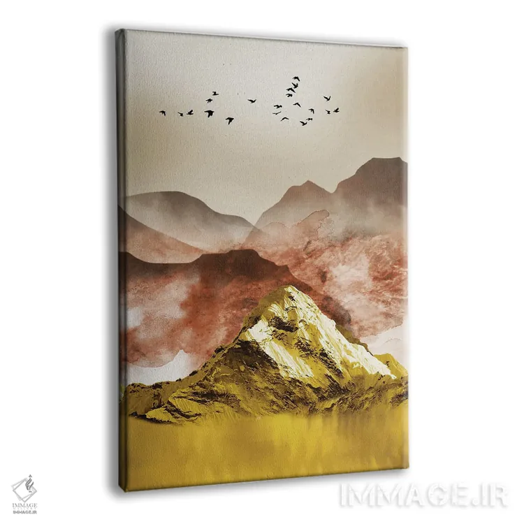 تابلو کوههای طلایی III اثر آرسی بسی - نمای پرسپکتیو محصول