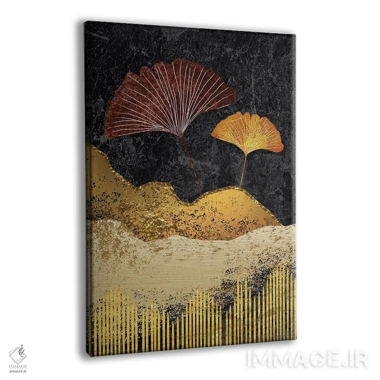 تابلو برگهای جینکو II اثر آرسی بسی - نمای پرسپکتیو محصول