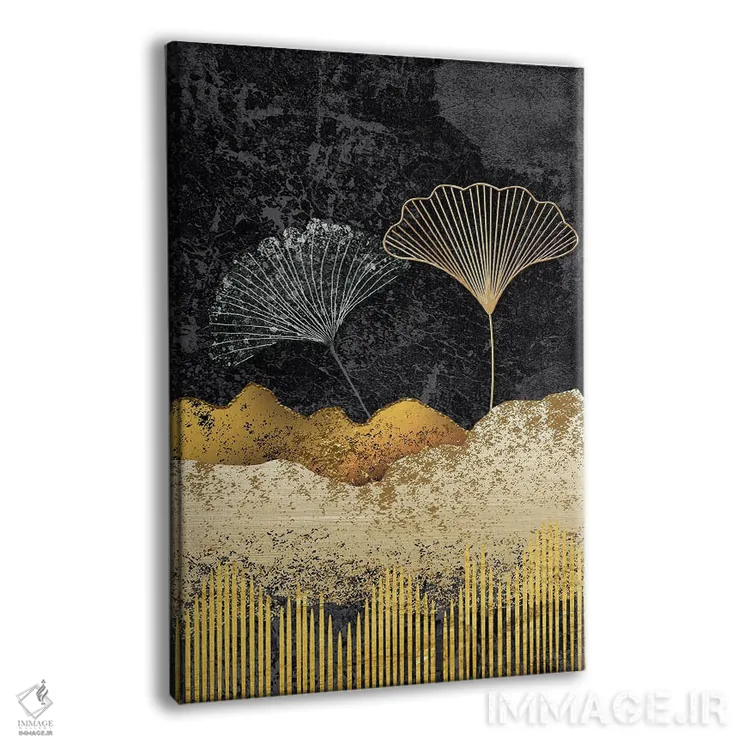 تابلو برگهای جینکو I اثر آرسی بسی - نمای پرسپکتیو محصول