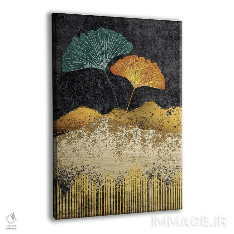 تابلو برگهای جینکو III اثر آرسی بسی - نمای پرسپکتیو محصول