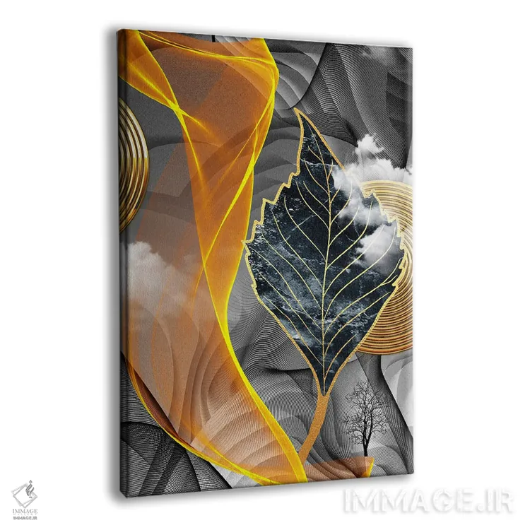تابلو هنر سهبعدی برگ II اثر آرسی بسی - نمای پرسپکتیو محصول