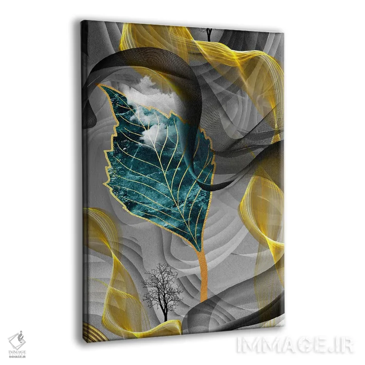 تابلو هنر سهبعدی برگ اثر آرسی بسی - نمای پرسپکتیو محصول