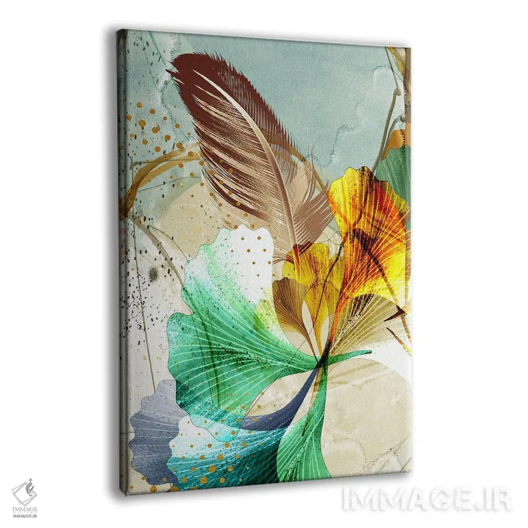 تابلو برگهای سهبعدی I اثر آرسی بسی - نمای پرسپکتیو محصول