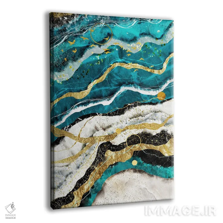 تابلو آبستره ژئود II اثر آرسی بسی - نمای پرسپکتیو محصول