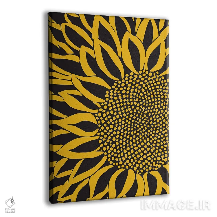 تابلو هنر مدرن گل آفتابگردان اثر آرسی بسی - نمای پرسپکتیو محصول